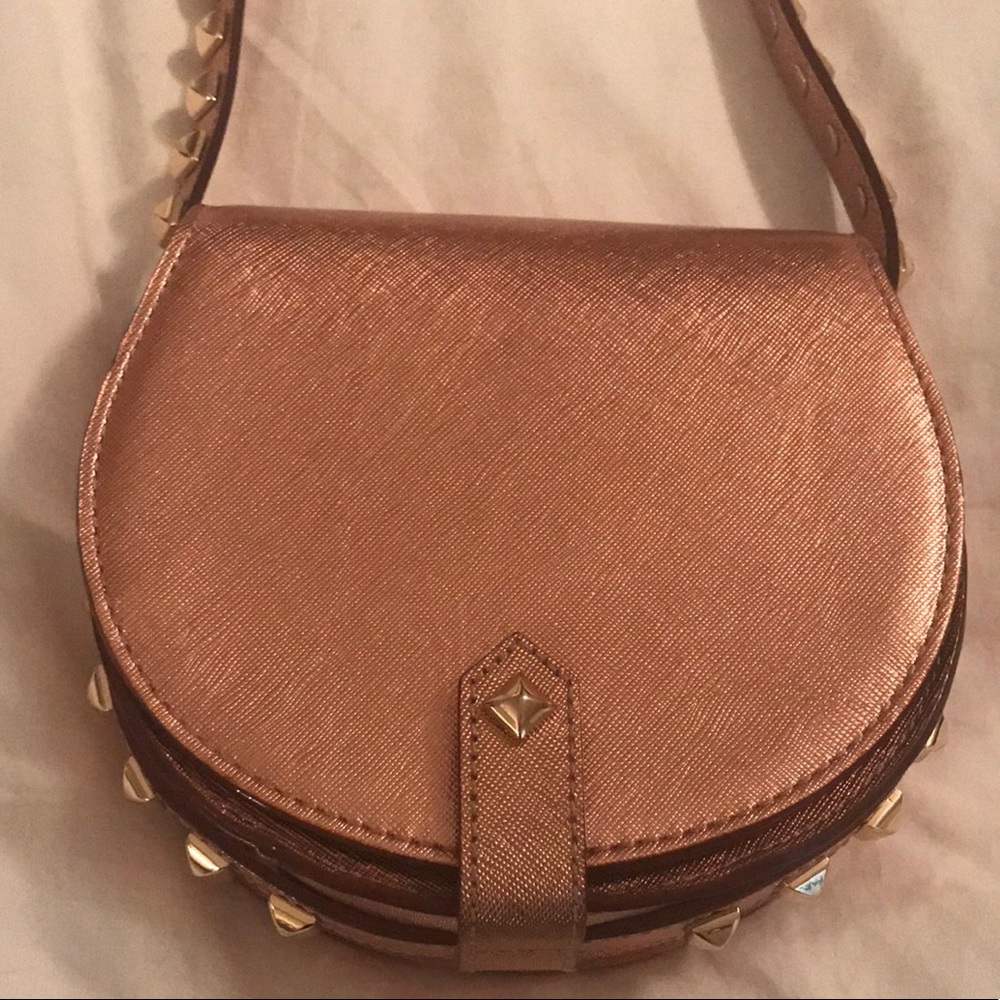 Rebecca Minkoff Rose Gold Cross Body Bag.